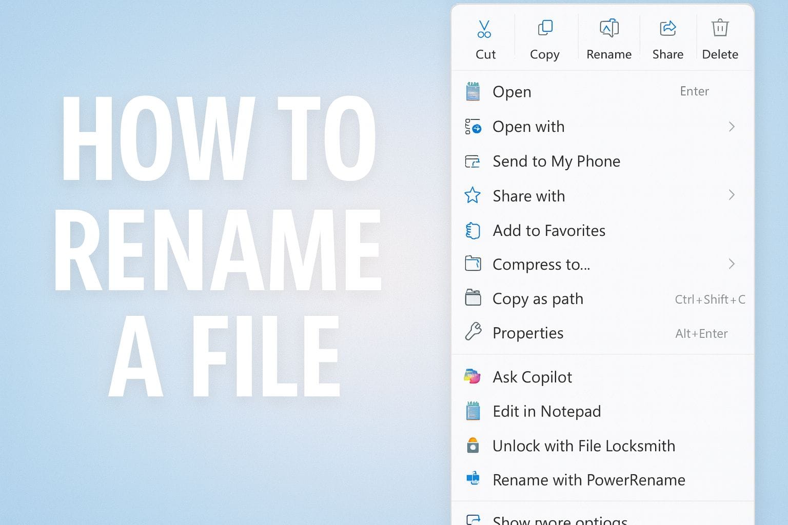 how to rename a file