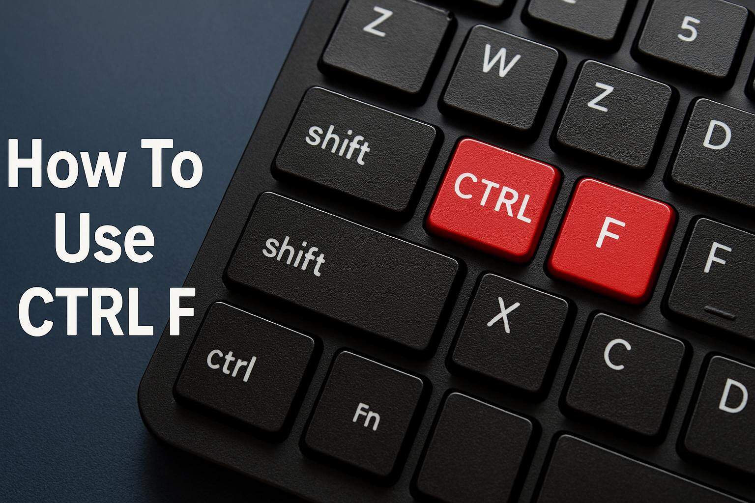 how to use ctrl f