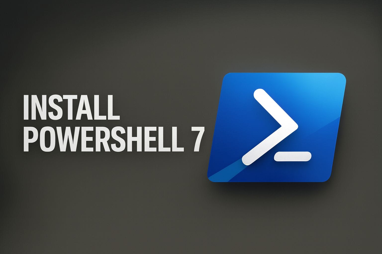 install powershell 7