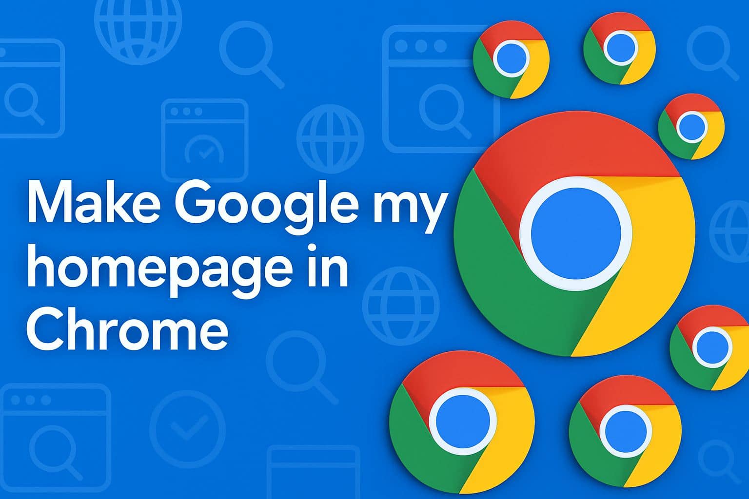 make google my homepage in chrome