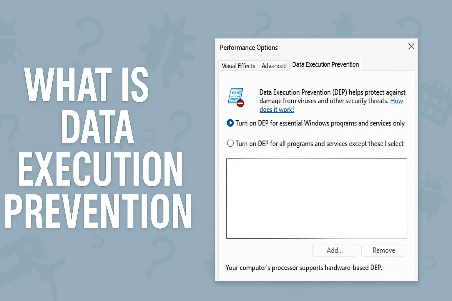 what is data execution prevention