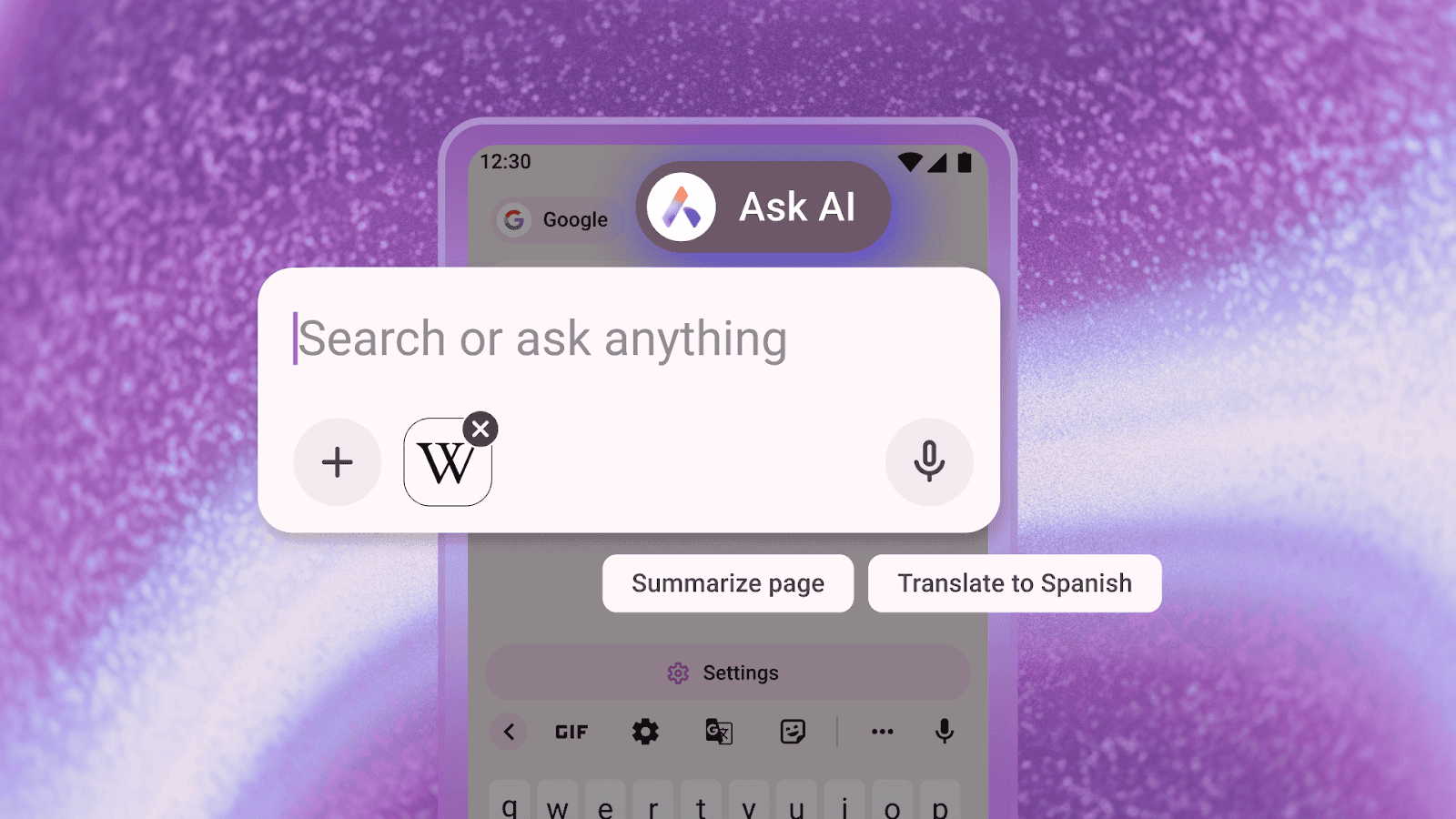 Ask AI Opera 1