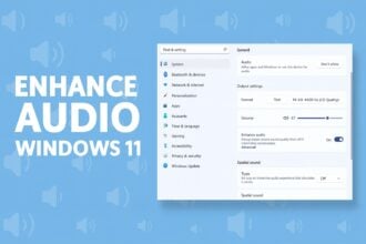 enhance audio windows 11