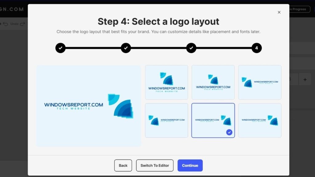 design.com combinación sencilla de diseño de logotipo paso a paso