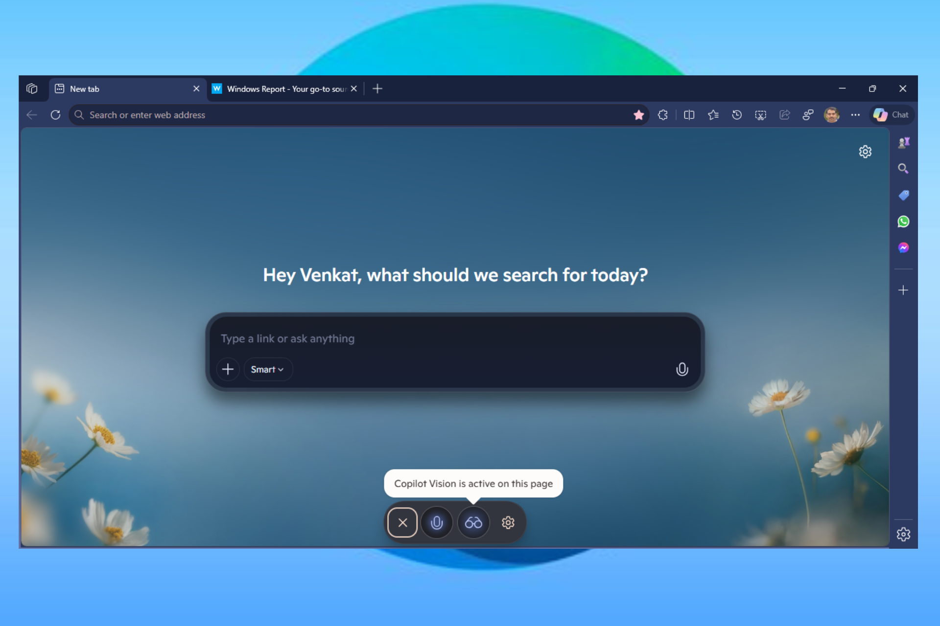 Microsoft Edge tests moving Copilot Vision to Copilot on the web