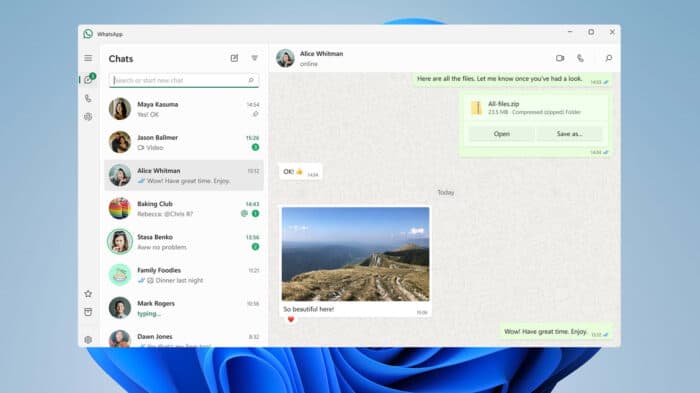 whatapp windows backlash