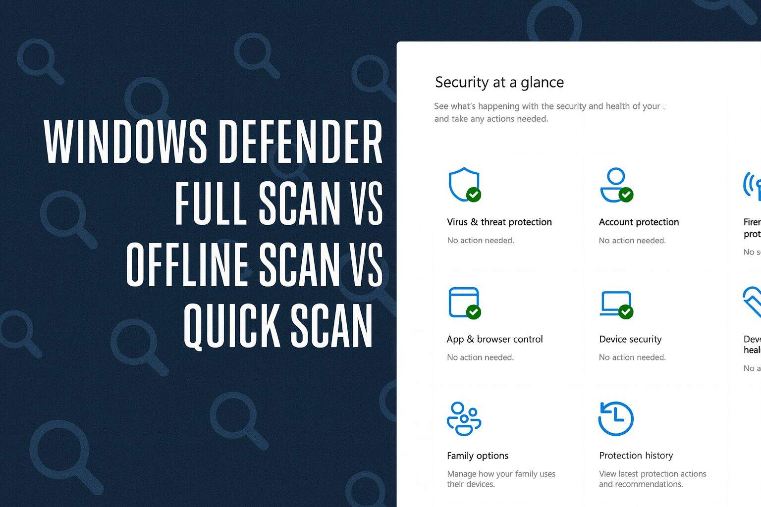 windows defender full scan vs offline scan
