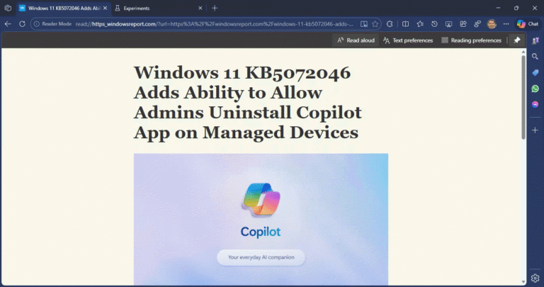 Edgereader Modfe Microsoft Edge Tests Copilot in Immersive Reader Mode