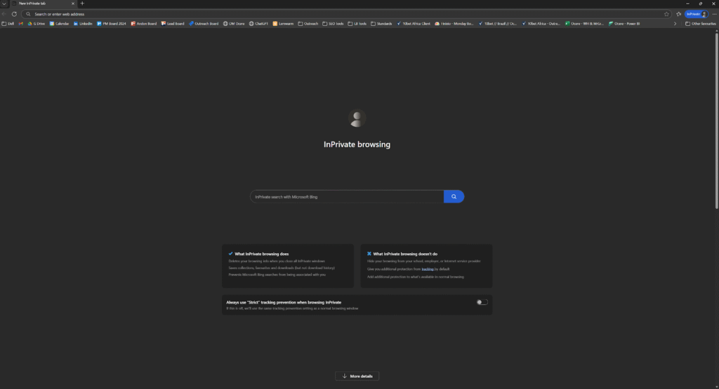 InPrivate browsing