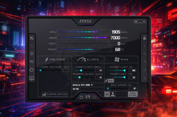 msi afterburner power guard support