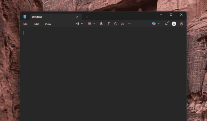 Windows 11 Notepad