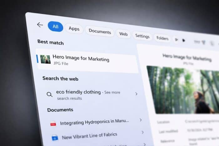 windows search improvements
