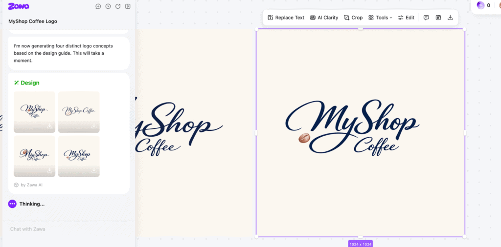 Zawa logo editor