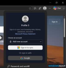 Microsoft tests Google account sign-ins for Edge profiles in Canary