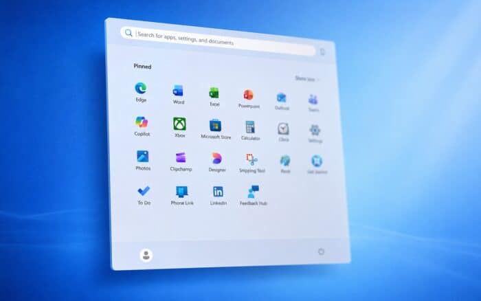 start menu changes windows 11