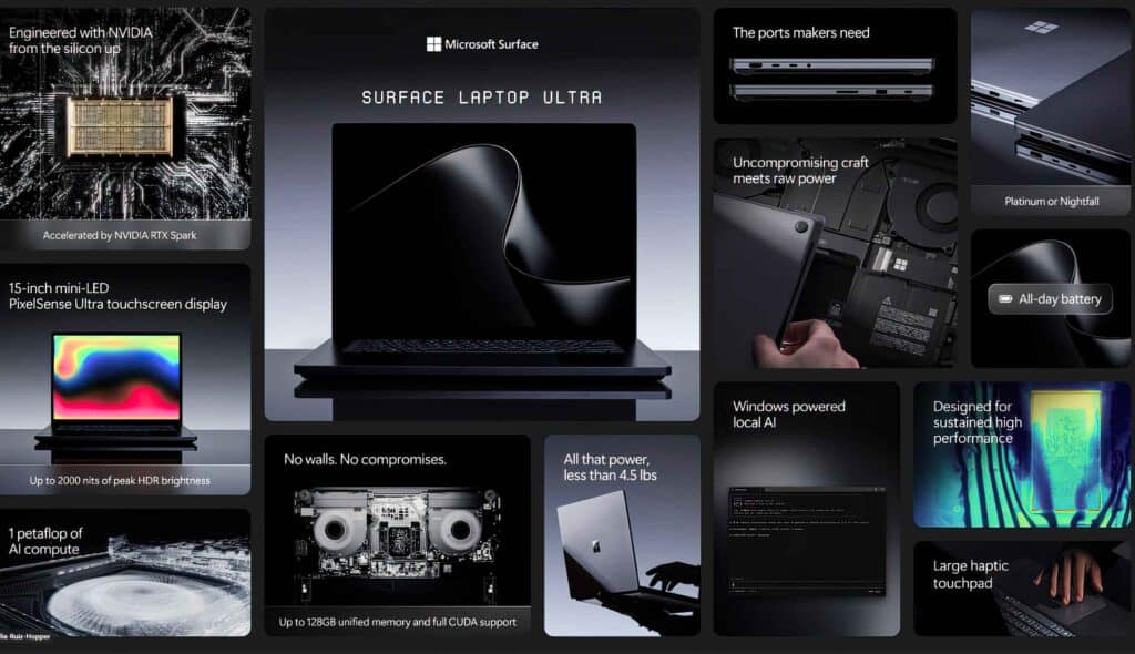 Surface Laptop Ultra Microsoft Specs