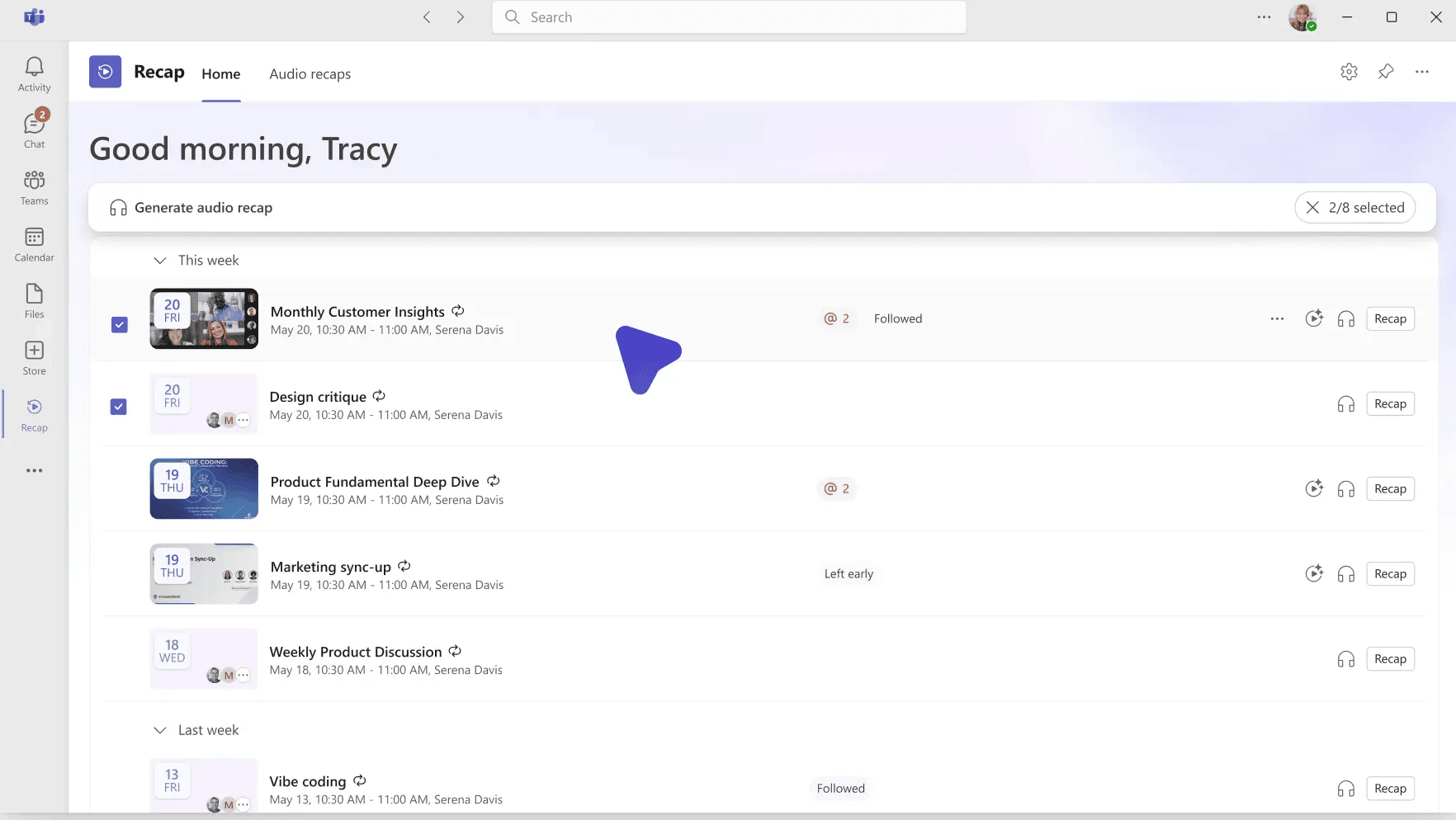 Teams Recap app 1