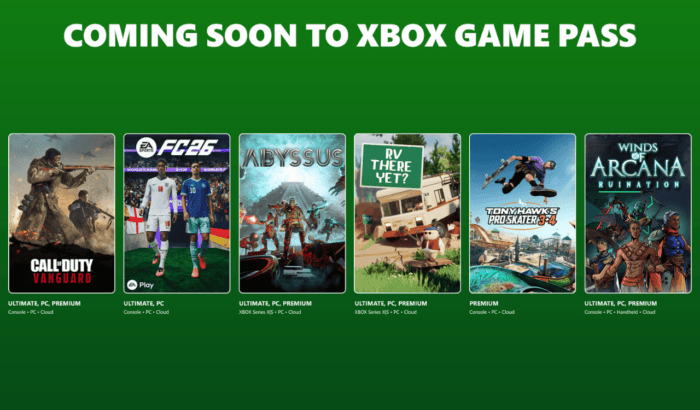 XBOX Game Pass June 2026 Wave 2 Lineup