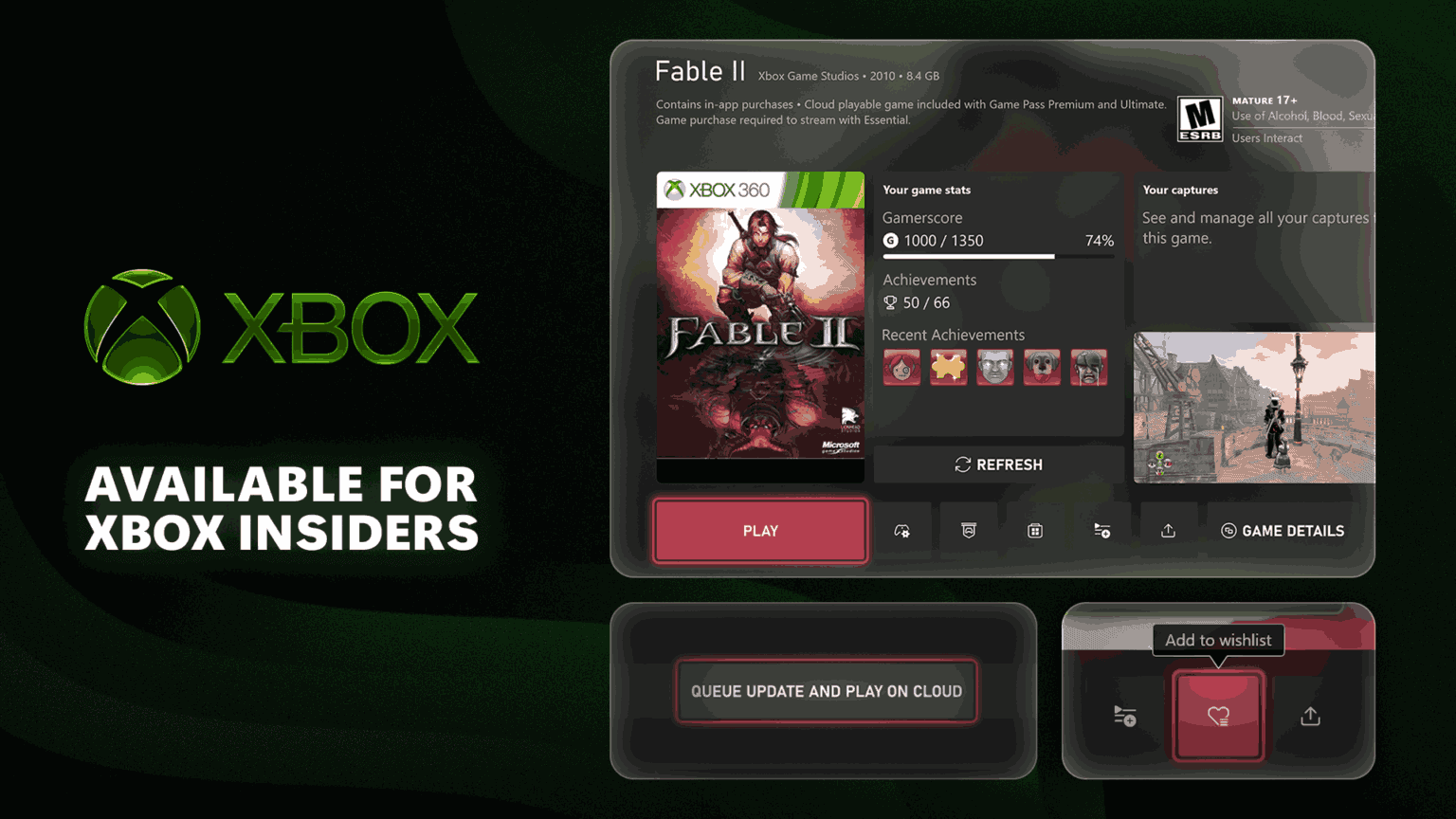 XBOX Insider Update feature