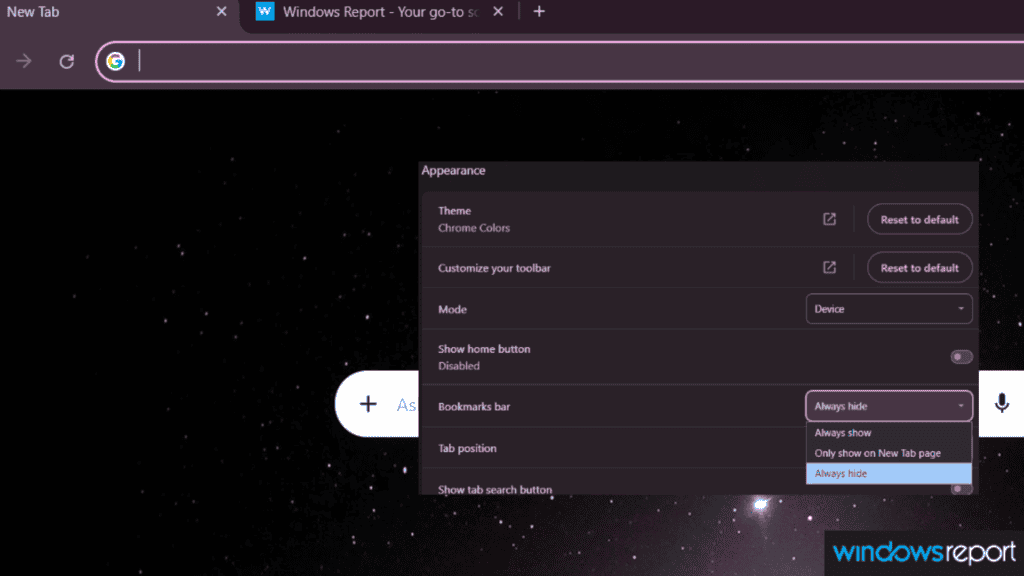 Chrome Finally Lets You Ditch the Bookmarks Bar on the New Tab Page ...