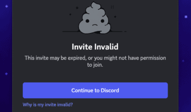 Discord invite link not working