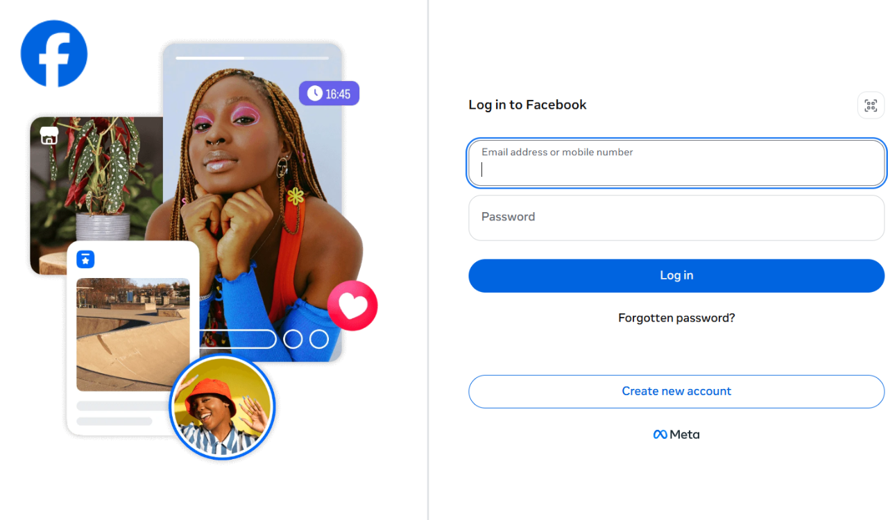 How to login to Facebook