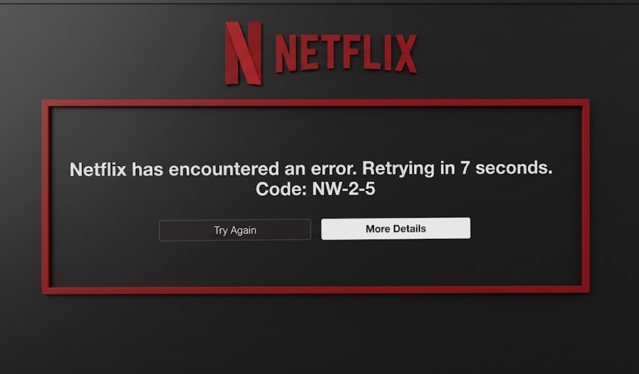 Netflix error code NW-2-5