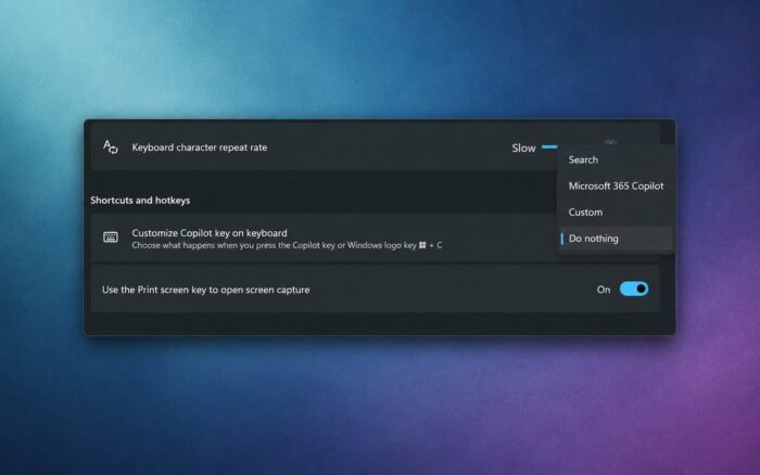 copilot key settings
