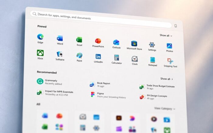 start menu enterprises