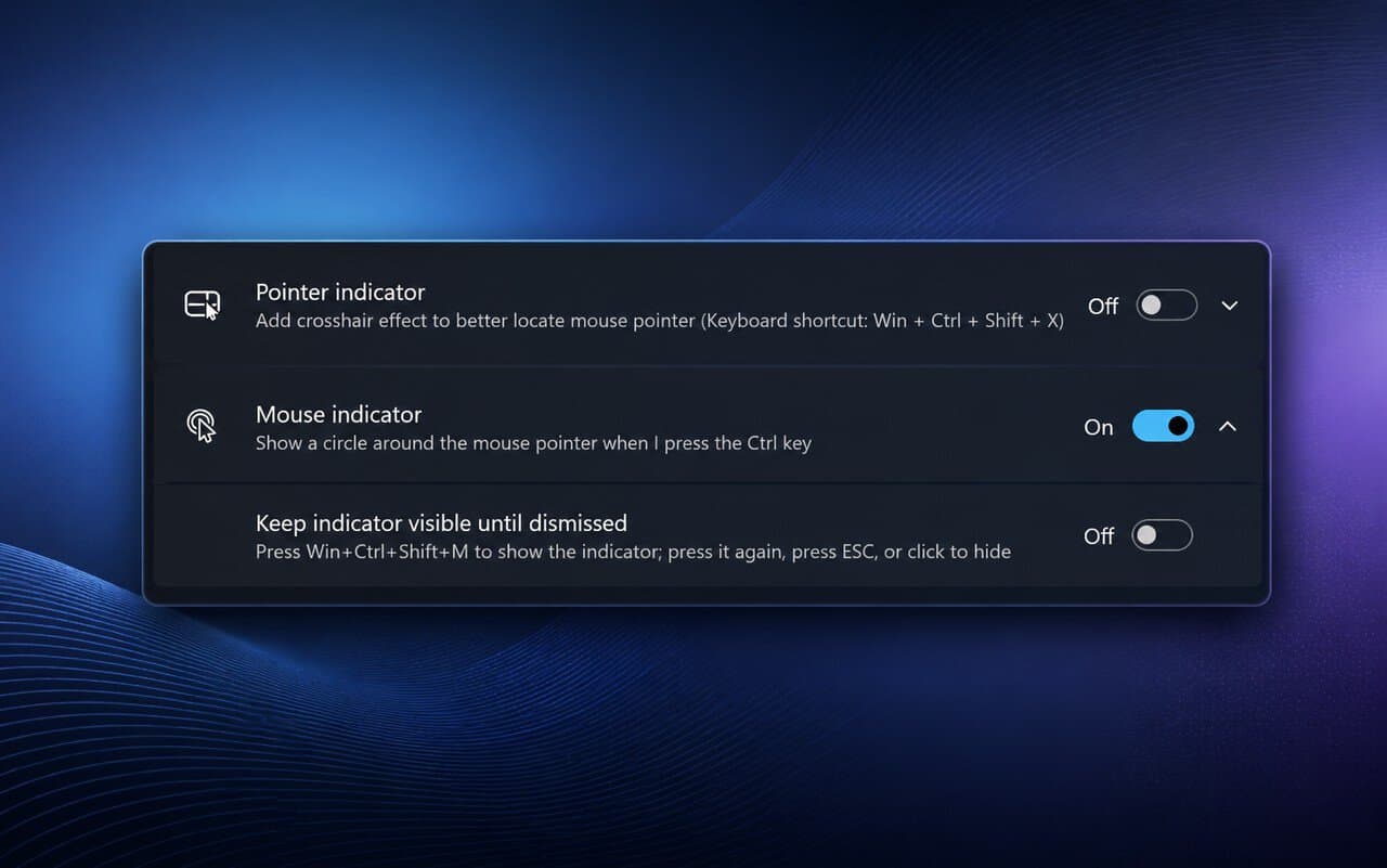 mouse indicator windows 11