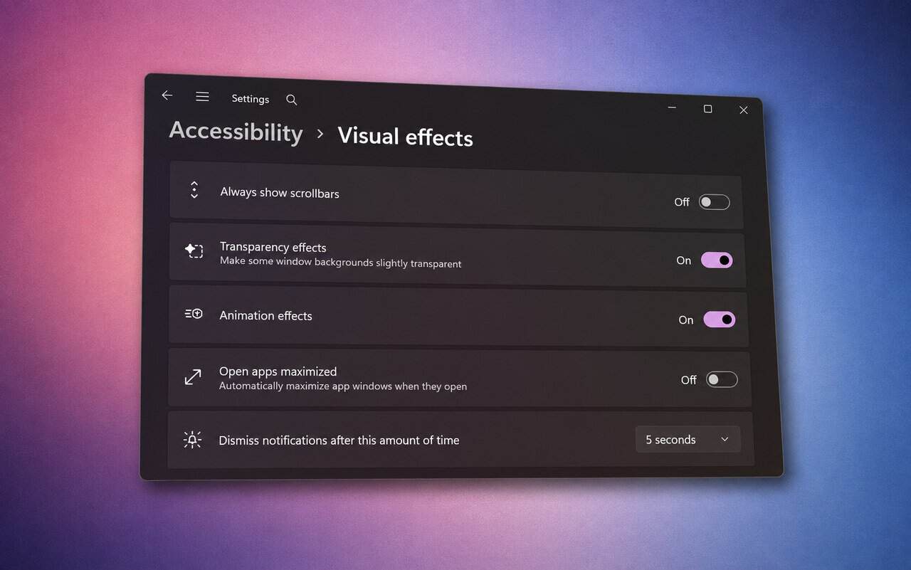 open apps maximized