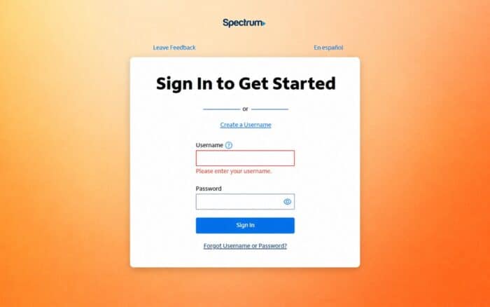 spectrum email not working