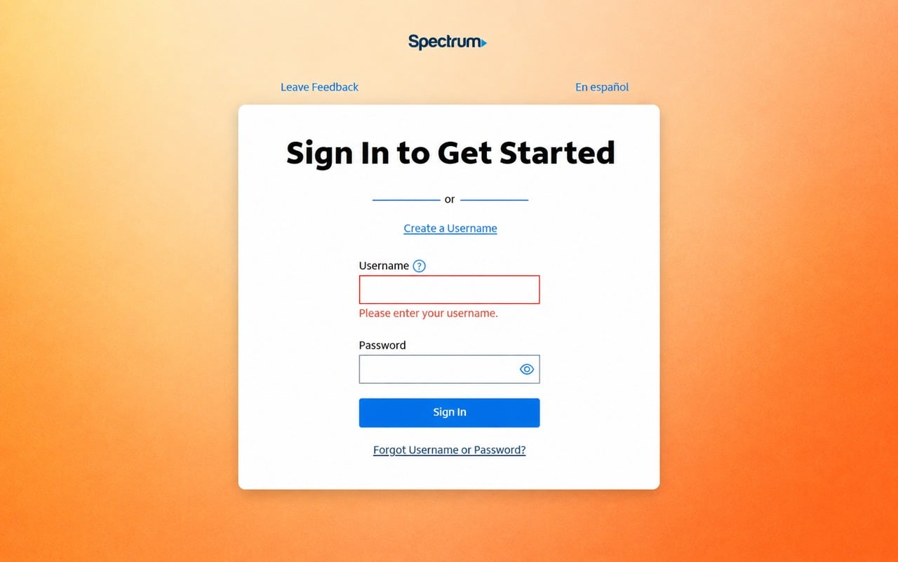 spectrum email not working