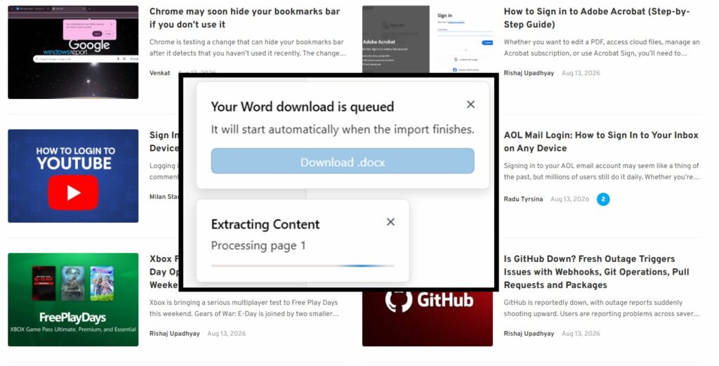PDF content extraction