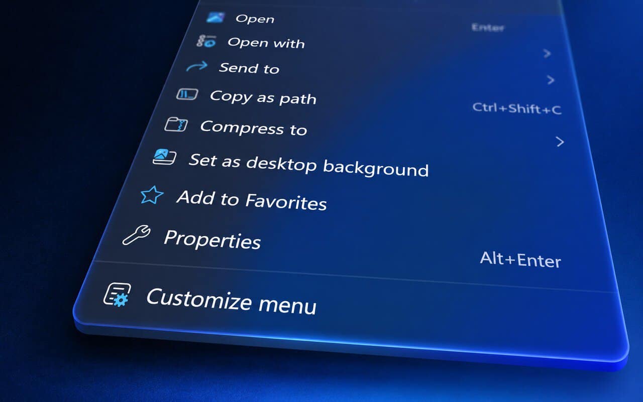 windows 11 customize context menu