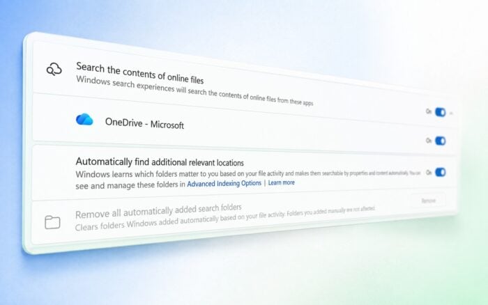 windows search find relatvant locations