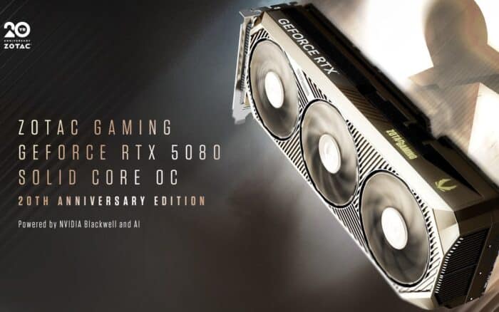 zotac anniversary geforce 5080