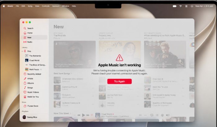Apple music not working mac