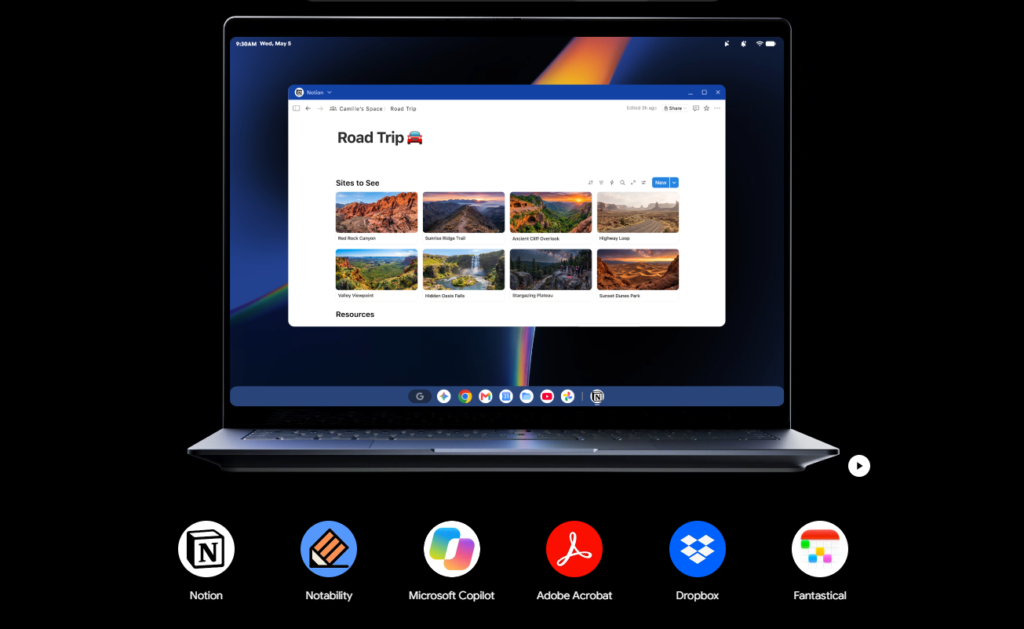 Google is promoting Microsoft Copilot app for the new Googlebook laptops