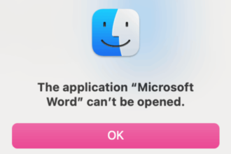 Microsoft Word not opening on MacBook