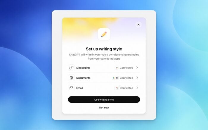 chatgpt writing style