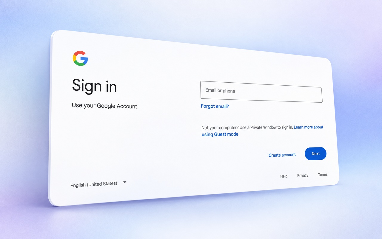gmail login different user