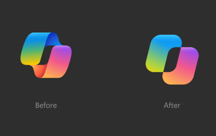 Copilot logo before after