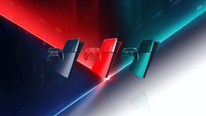 PS5 dualsense controller and console prism edition