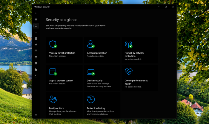 Windows Security app