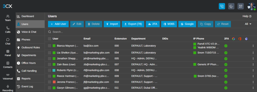 Admin Console