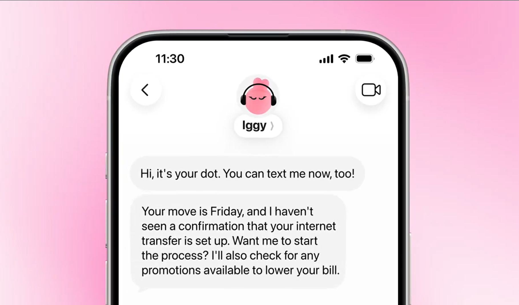 OpenAI chatgpt dots texting