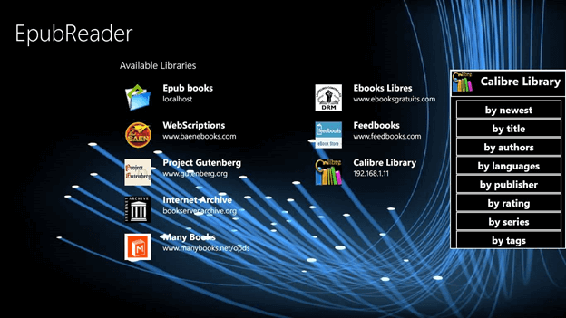 EpubReader logiciel