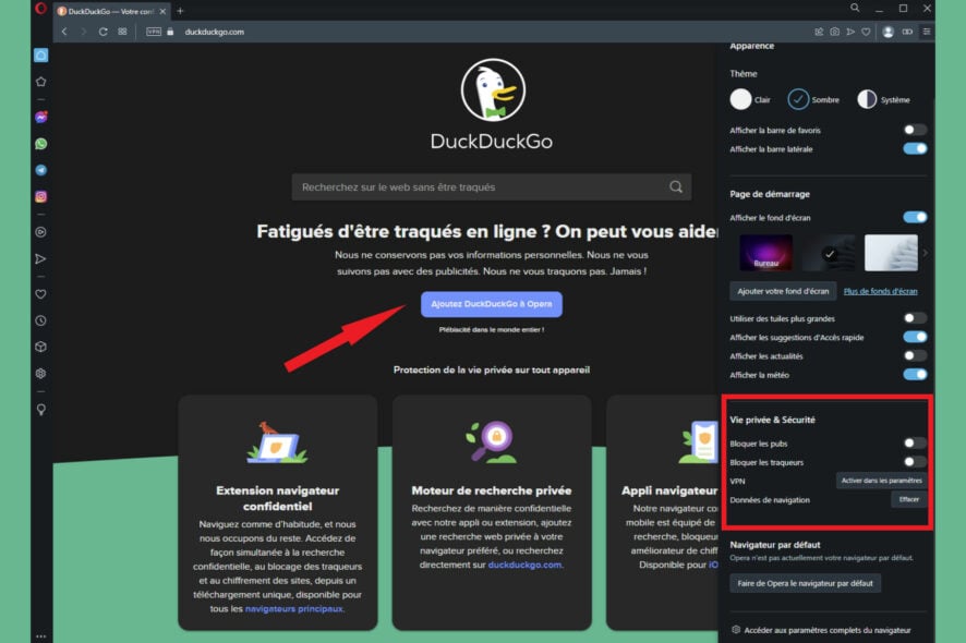 meilleur navigateur web duckduckgo