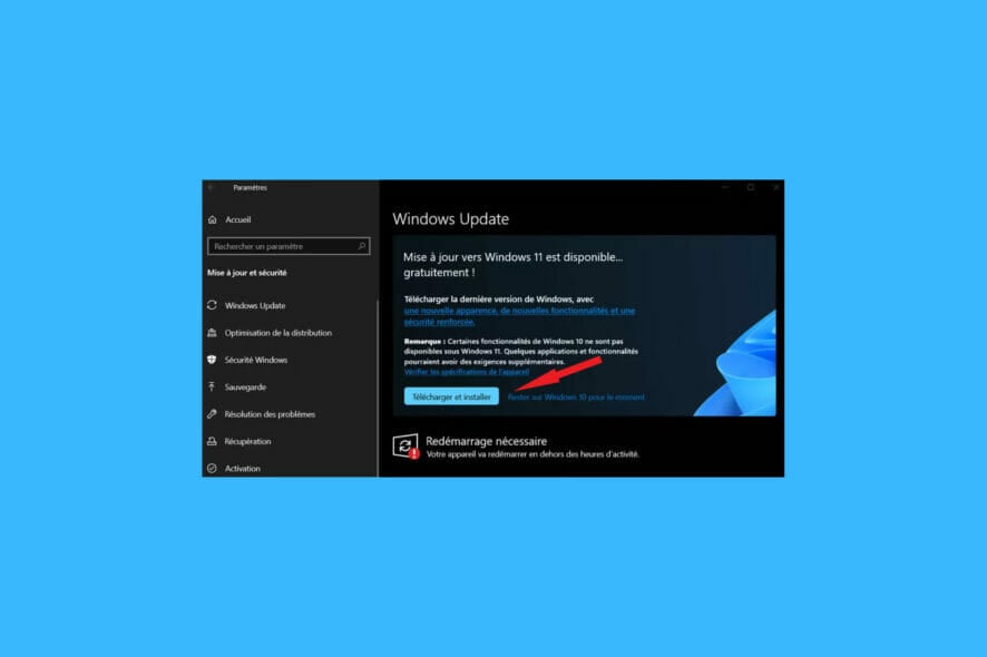 comment installer windows 11 sur windows 10